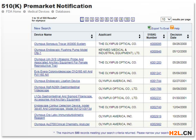 FDA認(rèn)證查詢方法