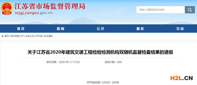 江蘇省25家檢測機(jī)構(gòu)監(jiān)督檢查結(jié)果通報