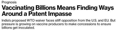 WTO關(guān)于新冠疫苗專利的談判陷入僵局，窮國何去何從？