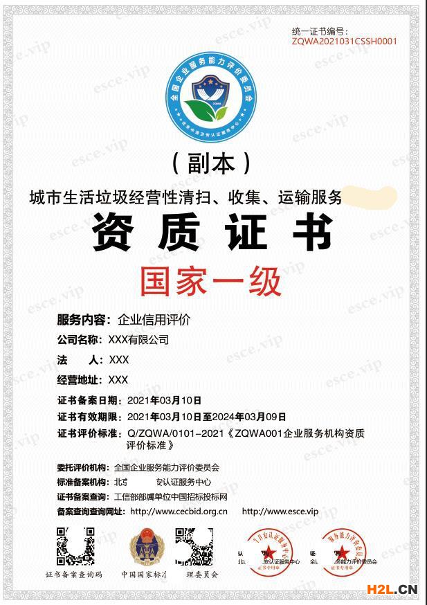 如何代辦垃圾分類運營服務企業(yè)資質需要多少錢