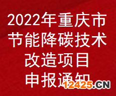 2022年重慶市節(jié)能降碳技術(shù)改造項(xiàng)目補(bǔ)助申報(bào)通知(圖1)