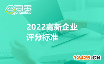 2022高新企業(yè)評分標準