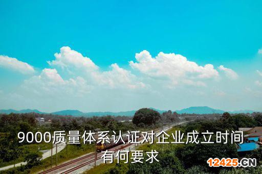 9000質(zhì)量體系認(rèn)證對企業(yè)成立時間有何要求