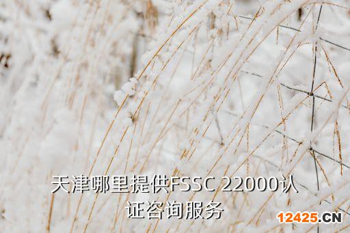 天津哪里提供FSSC 22000認證咨詢服務(wù)
