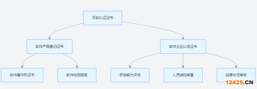 雙軟認(rèn)證證書核心構(gòu)成解析圖